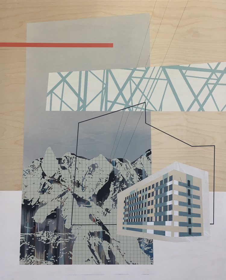 Gesso, acrylic, graphite, varnish on panel